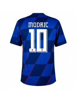 Hrvatska Luka Modric #10 Gostujuci Dres EP 2024 Kratak Rukavima